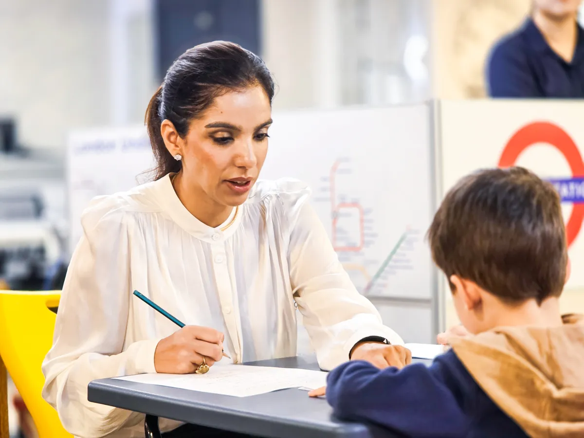 A specialist educator carrying out a Diagnostic Test with a student at Improve ME Institute.