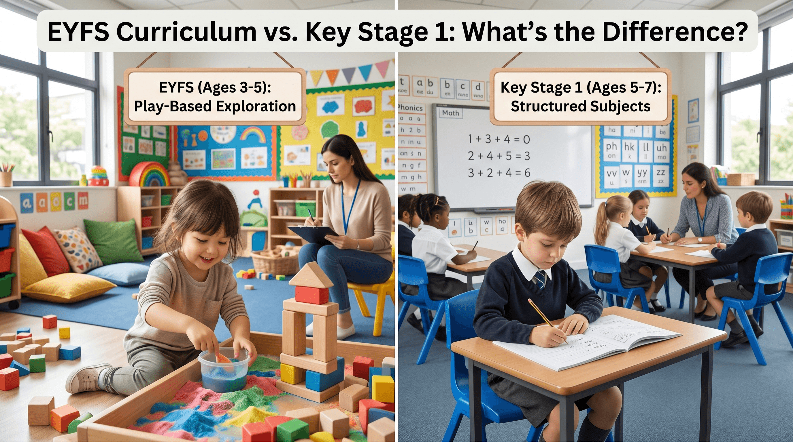 EYFS Curriculum vs. Key Stage 1: What’s the Difference?